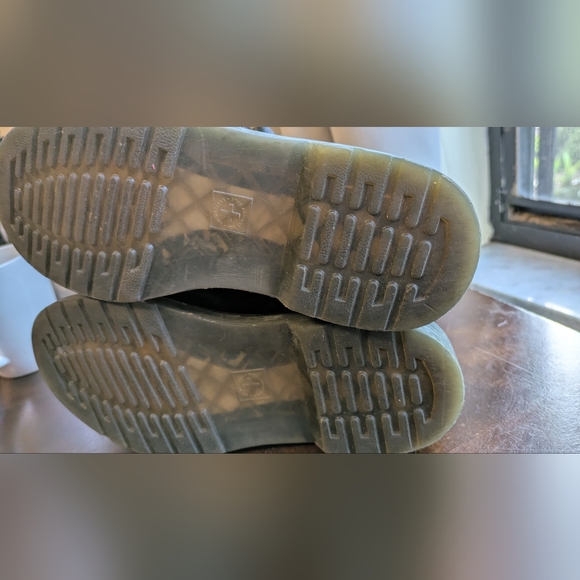 Dr Martens Black Suede Kids Boots. Lace-Up Boots With Side Zipper. Size 3 - Picture 8 of 9